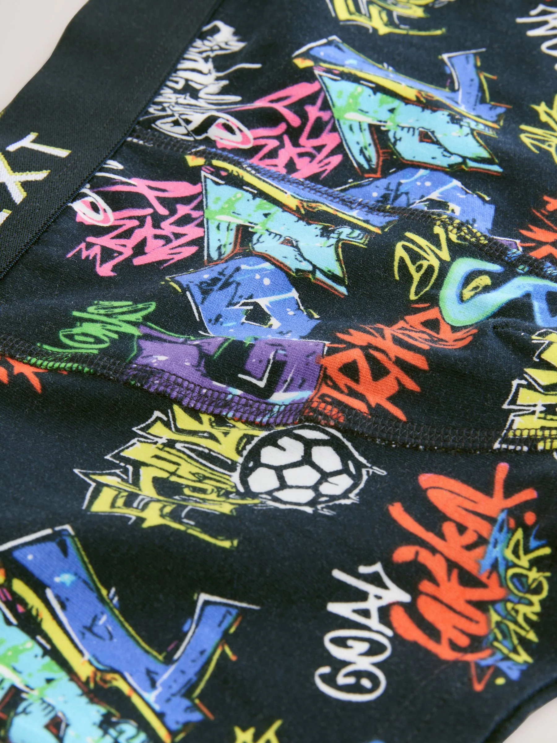 Blauw voetbalprint - Verpakking van 5 boxers (2-16jr)