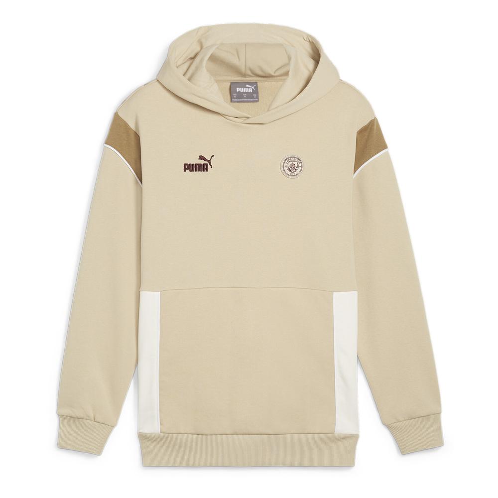 Puma Manchester City Sweat Beige Homme Puma Hoo