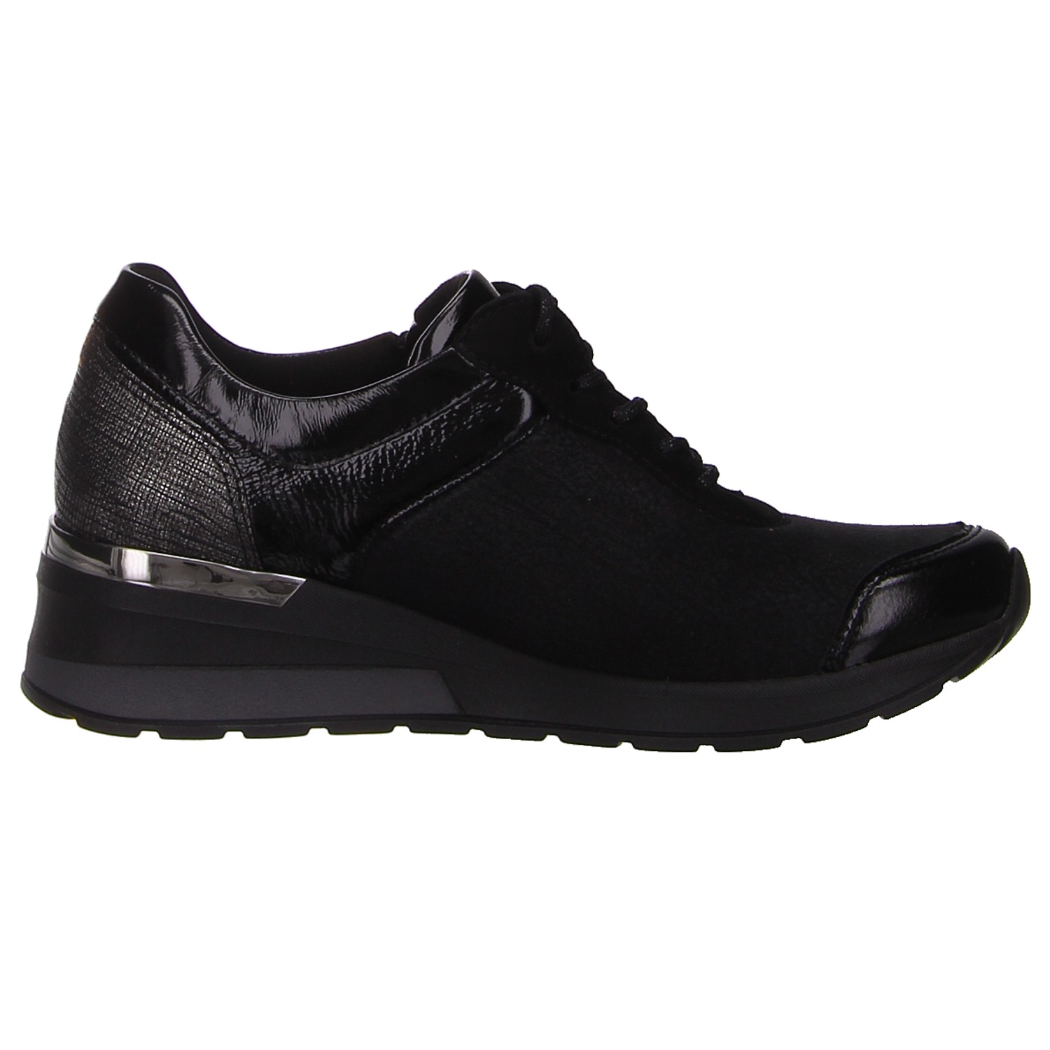 Waldläufer Sneaker schwarz schwarz