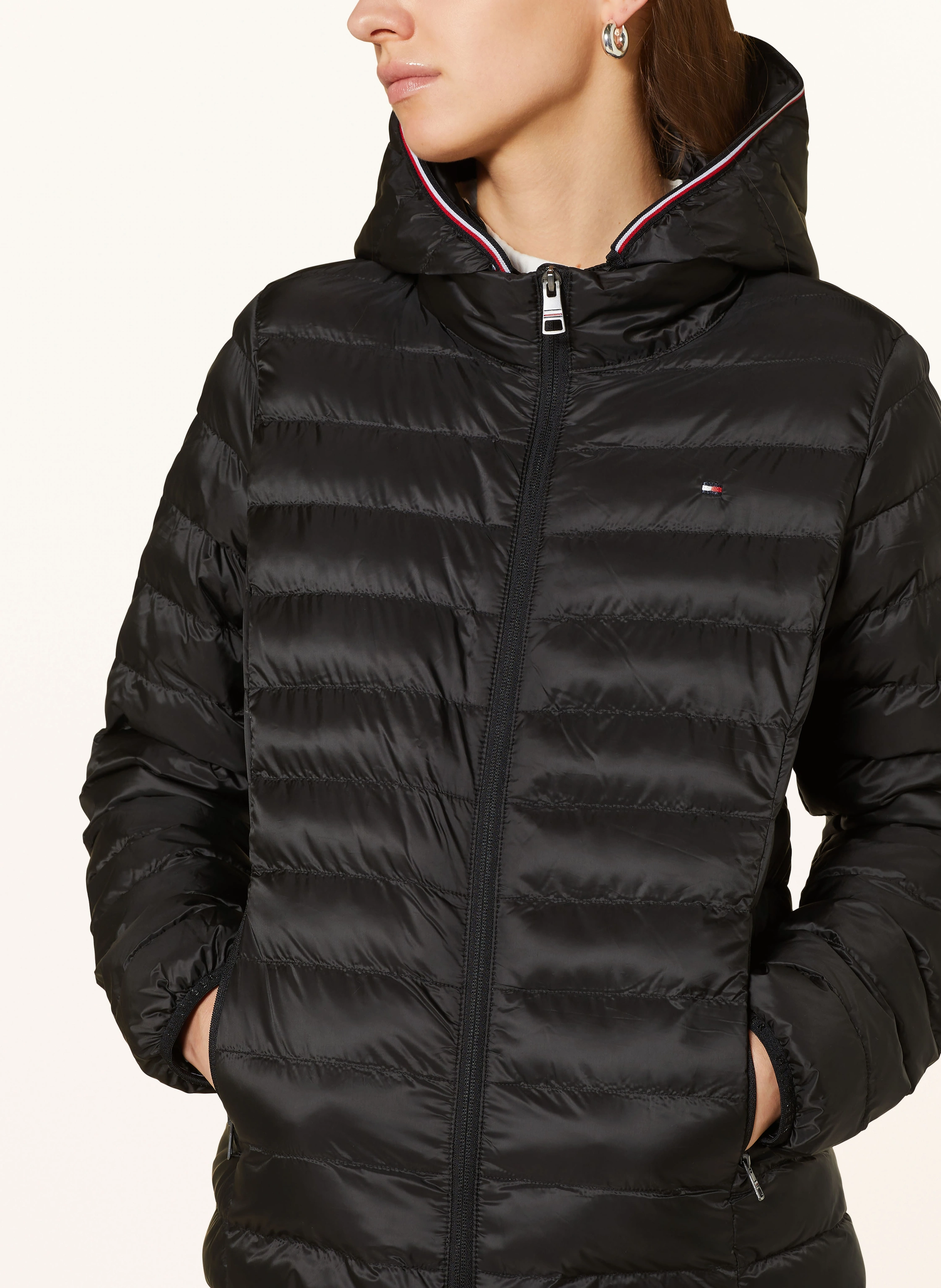 TOMMY HILFIGER Steppjacke mit abnehmbarer Kapuze