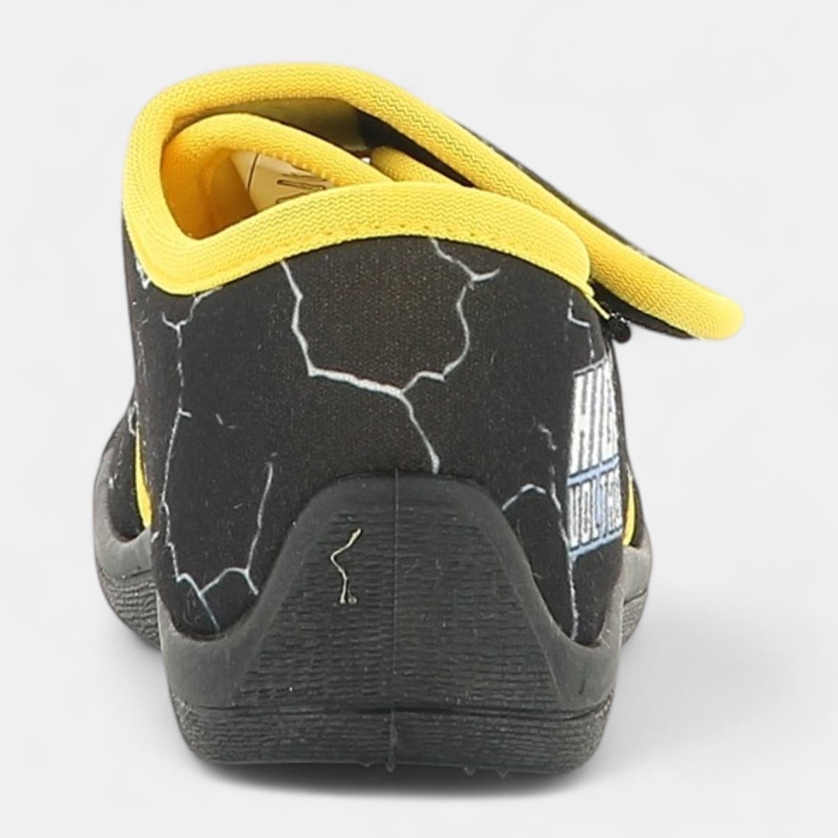 Pantoufles attaches velcros Garçon noir