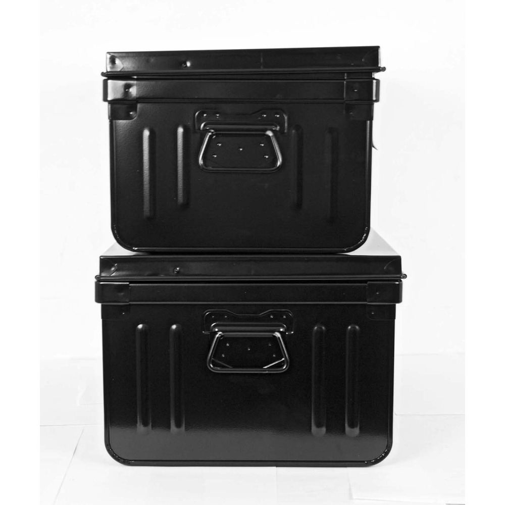 Lot de 2 coffres en métal habitat