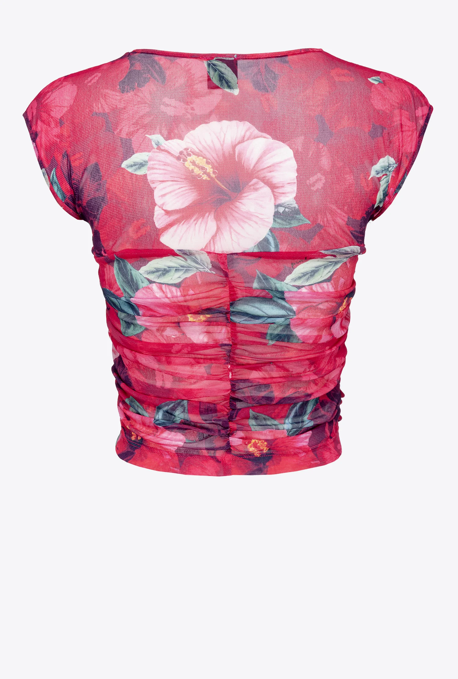 Top à imprimé hibiscus | Multicolore
