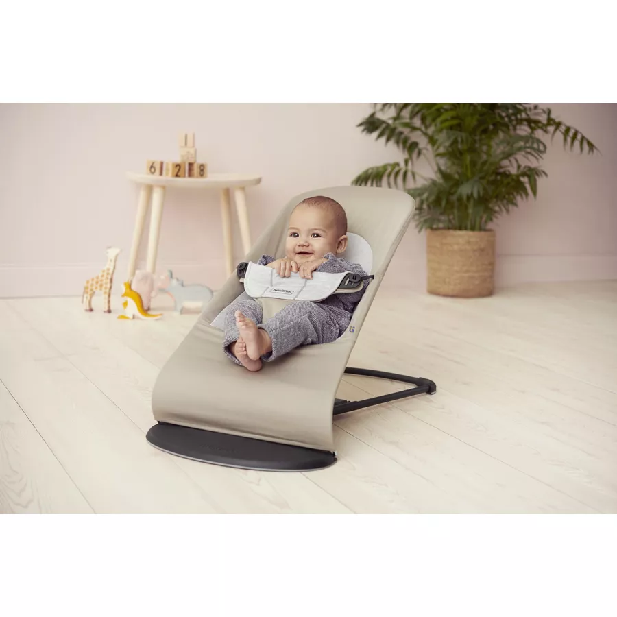 BABYBJÖRN Babywippe Balance Soft CottonJersey BeigeGrau