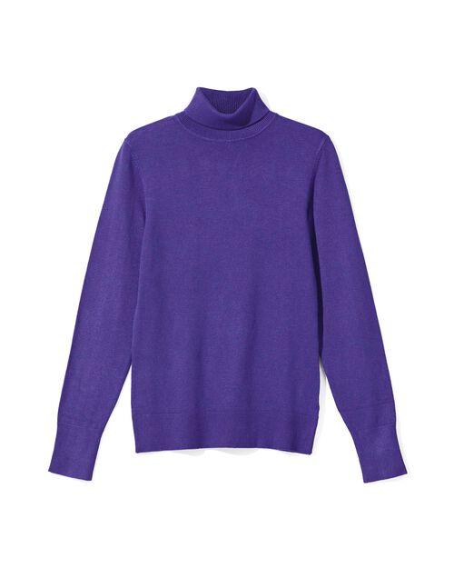 pull col roulé femme Lois bleu