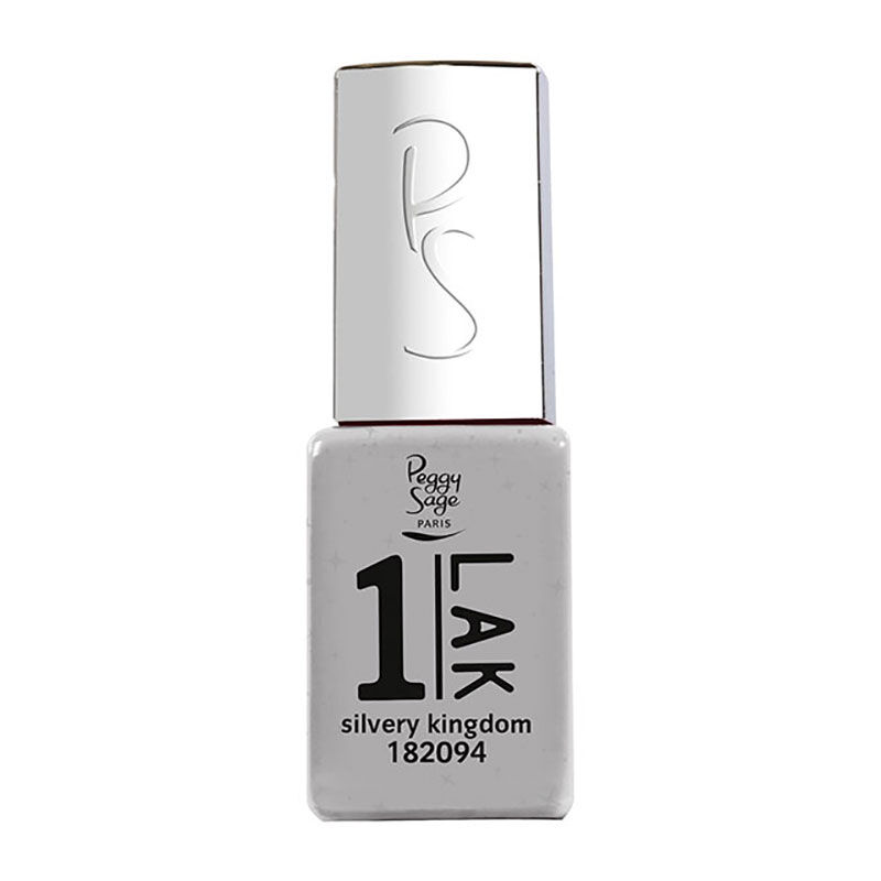 1-LAK vernis semi-permanent 3 en 1 silvery kingdom