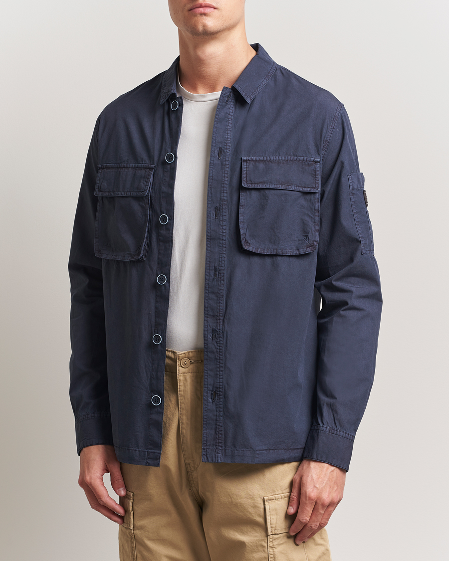 Barbour International Kenneth GD Overdye Overshirt Navy