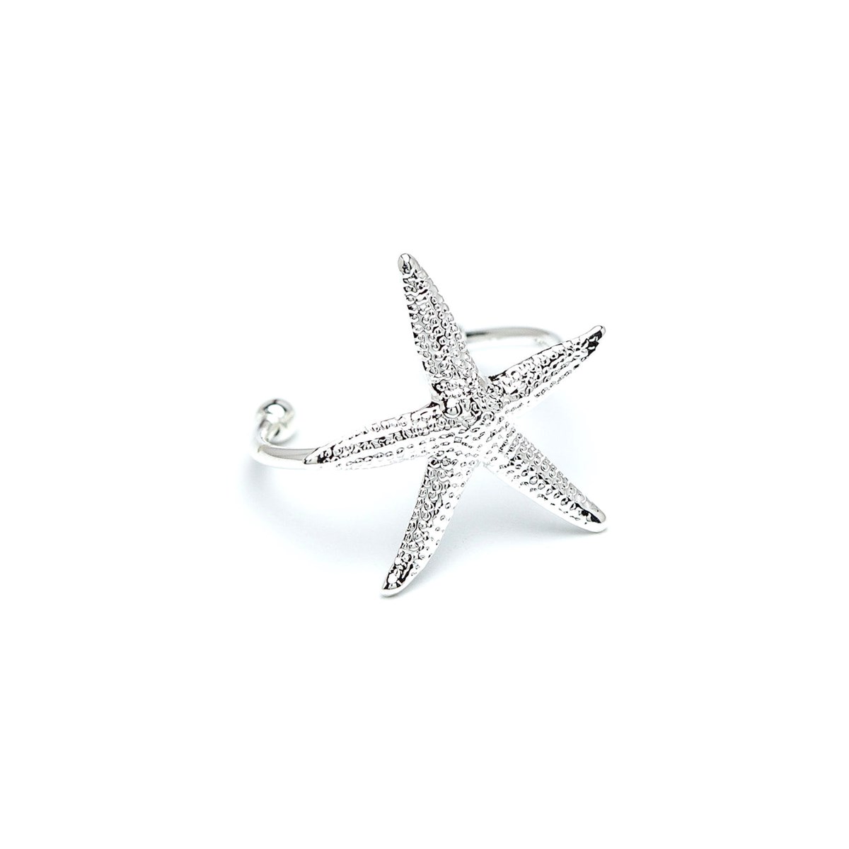 bague étoile plaqué argent - CLÉIA