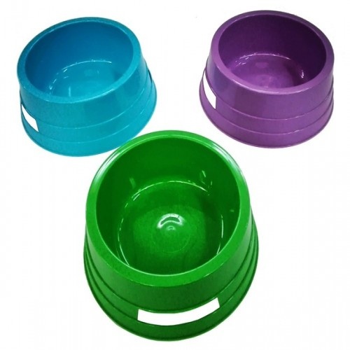 Alimentador de plástico para animais de estimação, cores sortidas