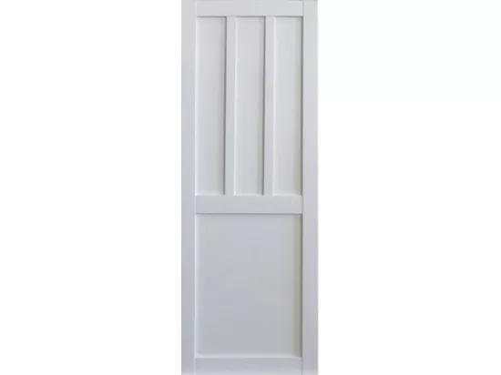Porte Coulissante Atelier 2 Panneaux Blanc H204 X L83 + Rail Alu Bandeau Noir Et 2 Coquilles Noir Gd Menuiseries