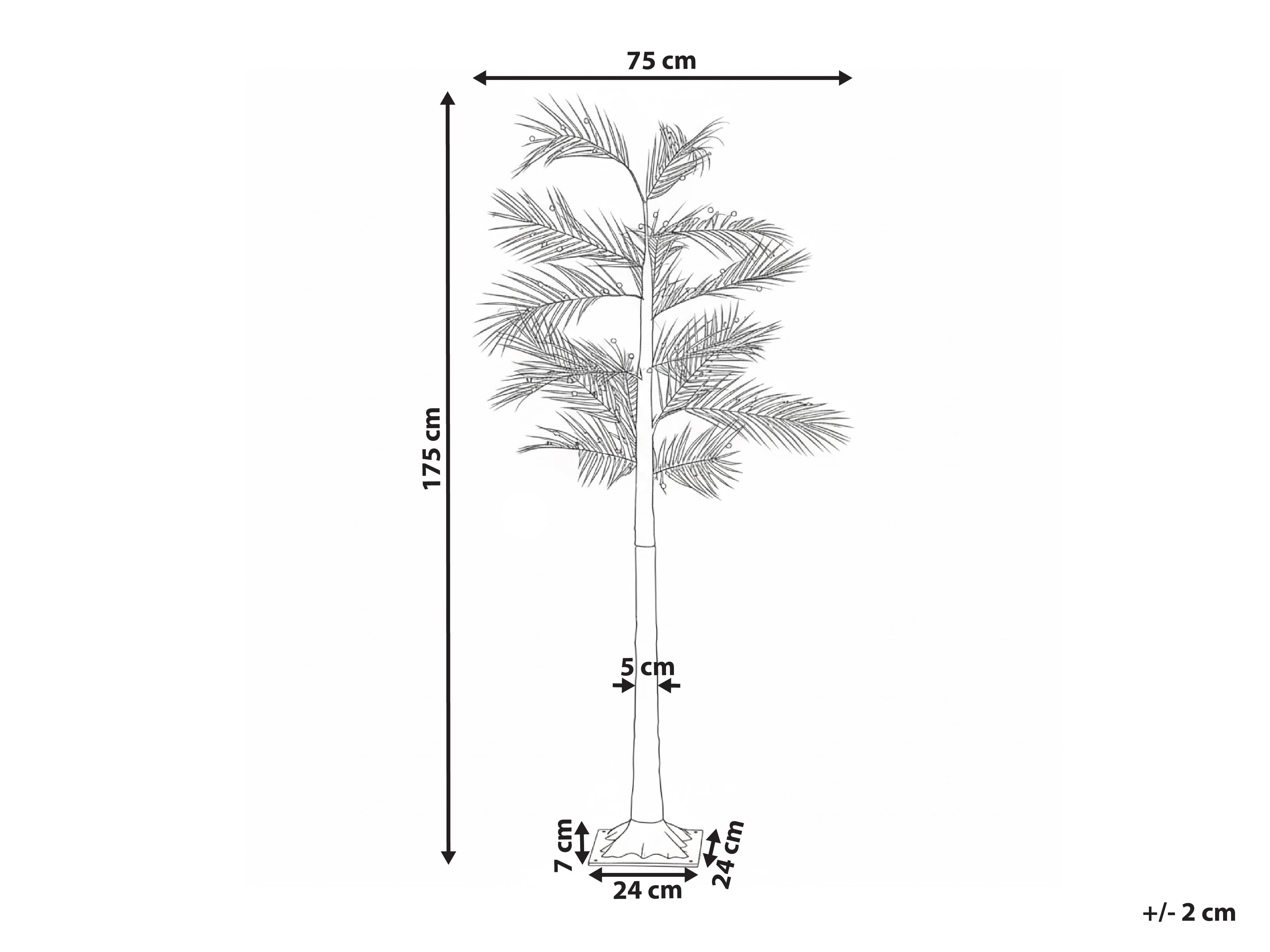 Buitendecoratie LED PALJAVESI Boom 175 cm Goud