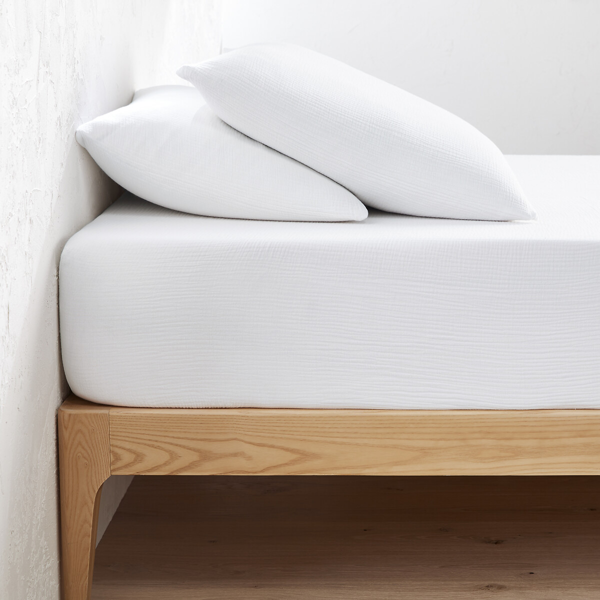 LA REDOUTE INTERIEURS<br>Lençol de baixo liso em tetra, dobrável 30cm, Kumla