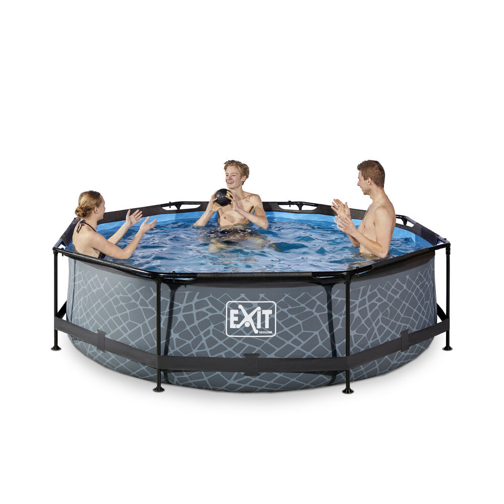 Exit Stone Rond - Zwembaden - Stone - 26x300x76 cm - 300 cm