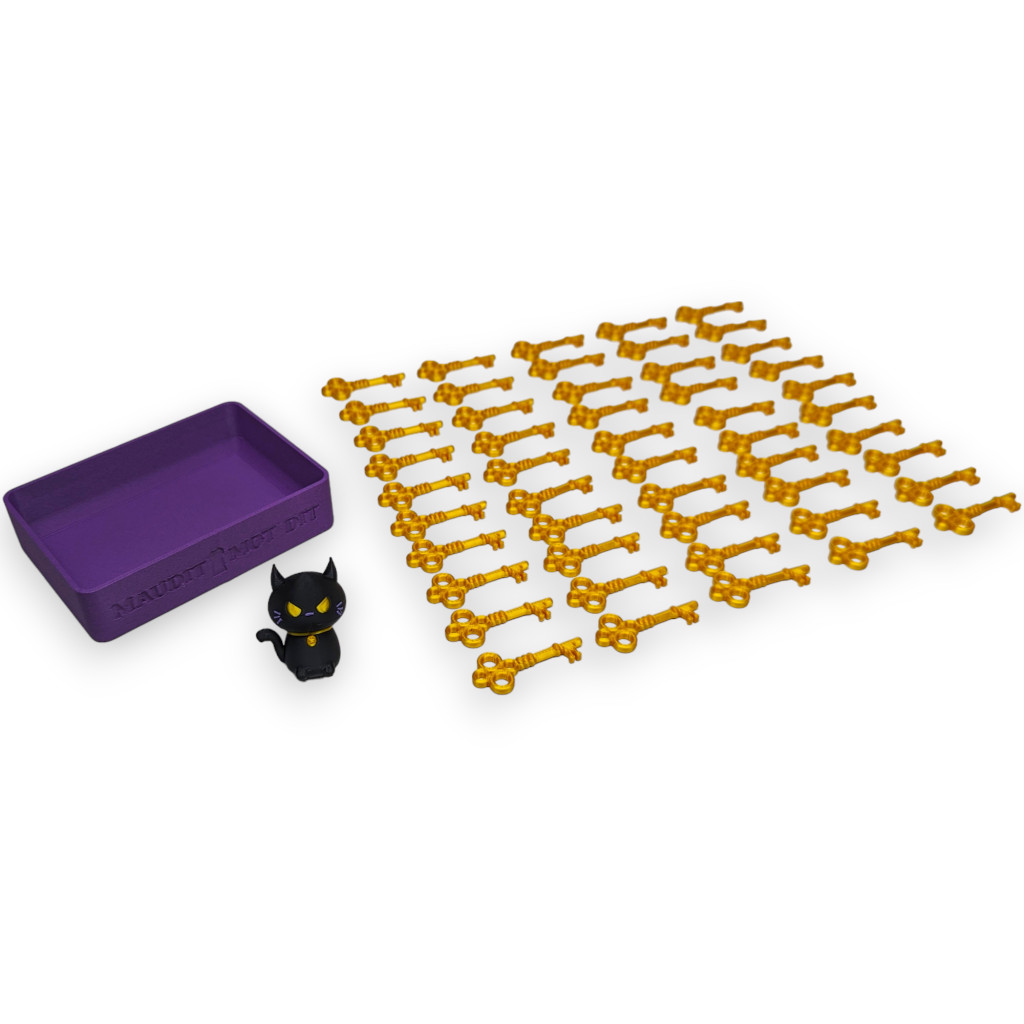 Maudit Mot Dit – Un Chat, 50 clés points et une boite compatible en 3D