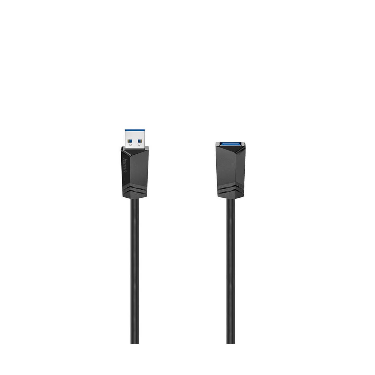 HAMA Kabel USB-forlenger 3.0 5 Gbit/s 1.5m Svart