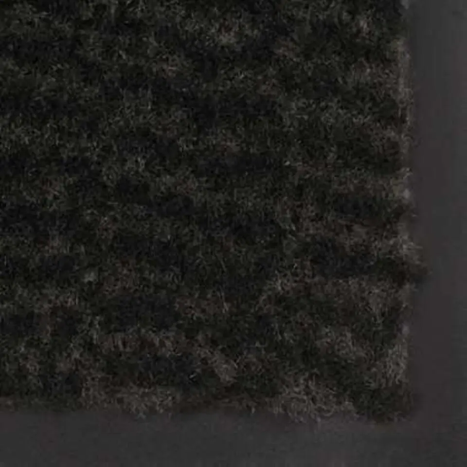 vidaXL - Deurmat - Zwart - Stof - 90 x 150 cm