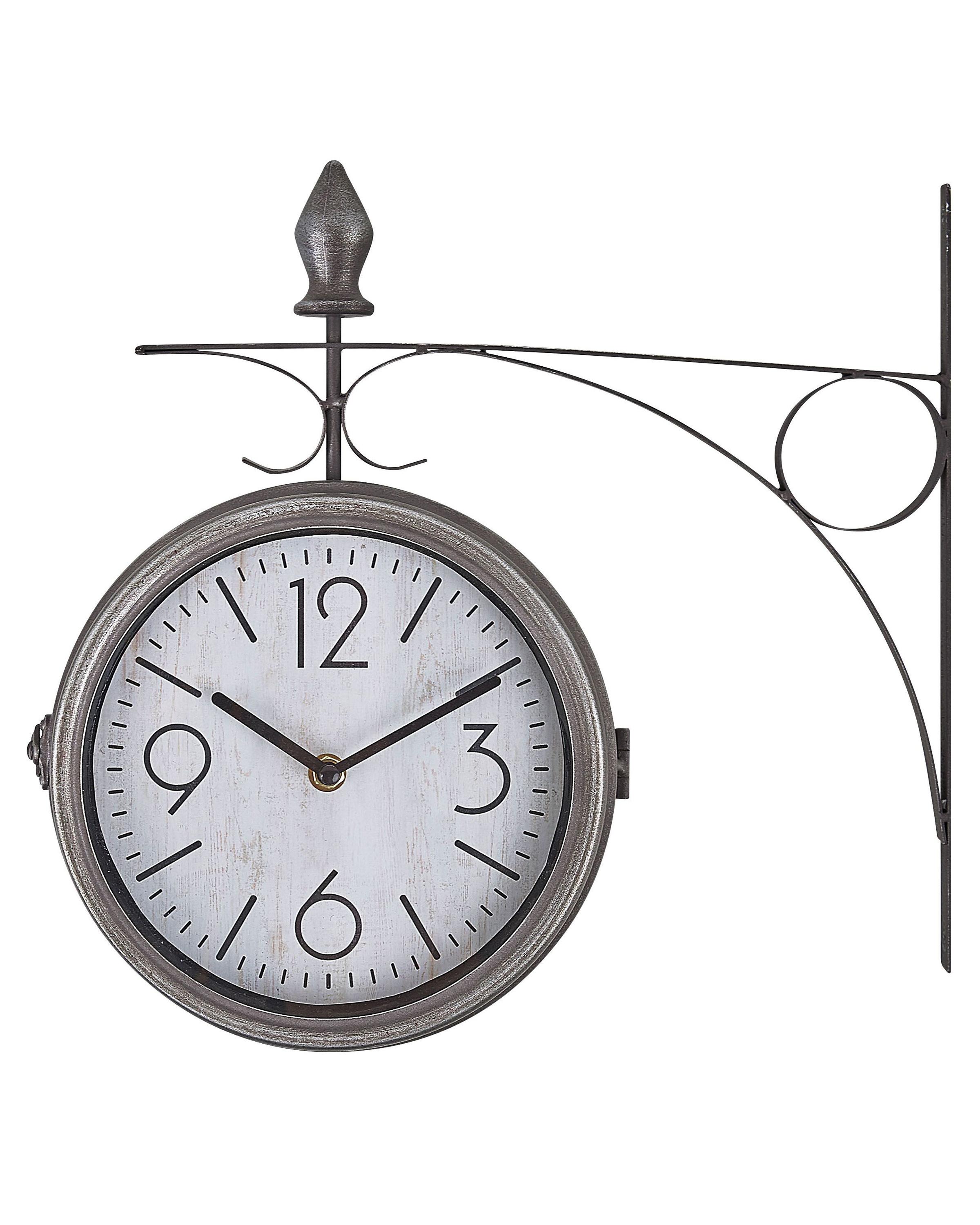 Wandklok ROMONT 34 cm Metaal Zilver