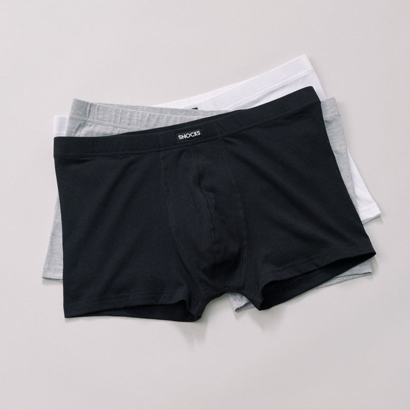 Retro Boxershorts aus Bio-Baumwolle Schwarz