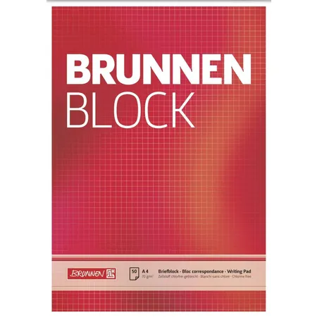 BRUNNEN Briefblock, 70g/m², A4, 50 Blatt