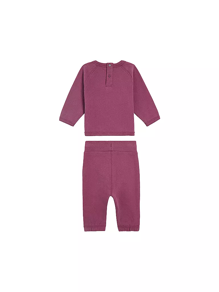 CALVIN KLEIN JEANS Baby Set Sweater und Hose  beere