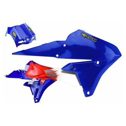 Ouie de radiateur CYCRA avec cache boite à air Bleu - Bleu