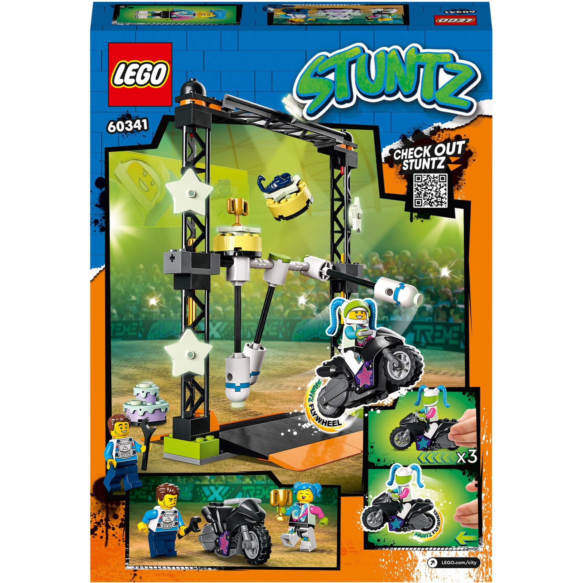 LEGO Konstruktionsspielzeug City Stuntz Umstoß-Challenge
