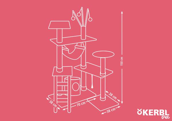 KERBL Kratzbaum Creativ Adventure, beige, ca.