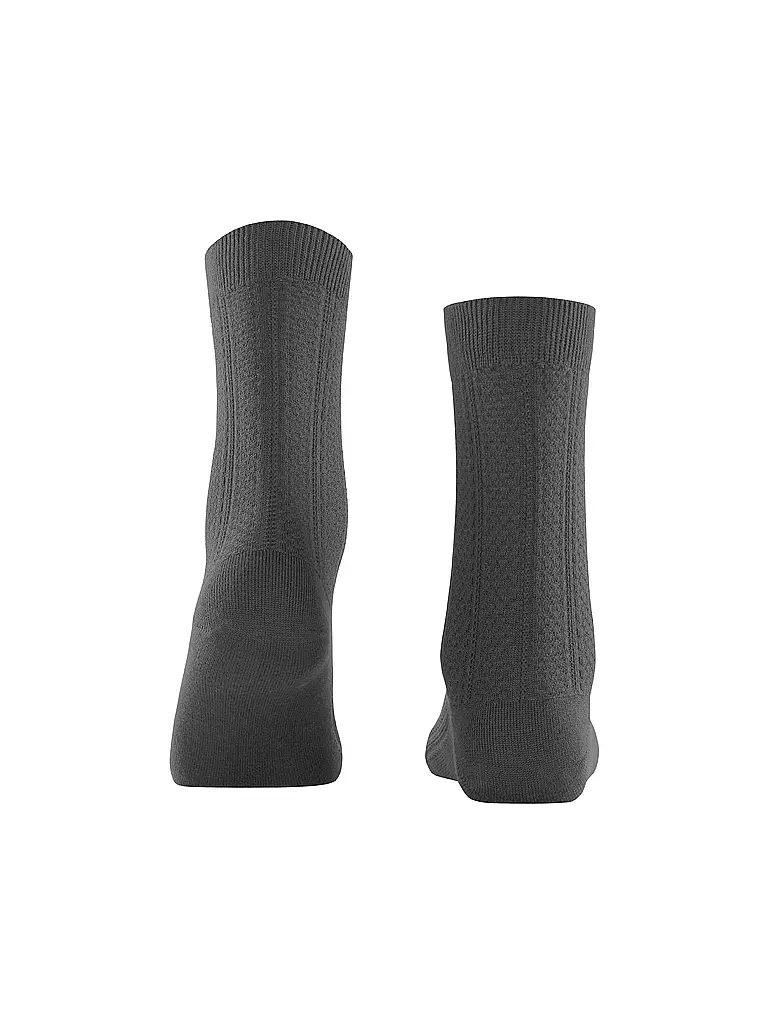 FALKE Socken NEEDLEPOINT dark rock grau