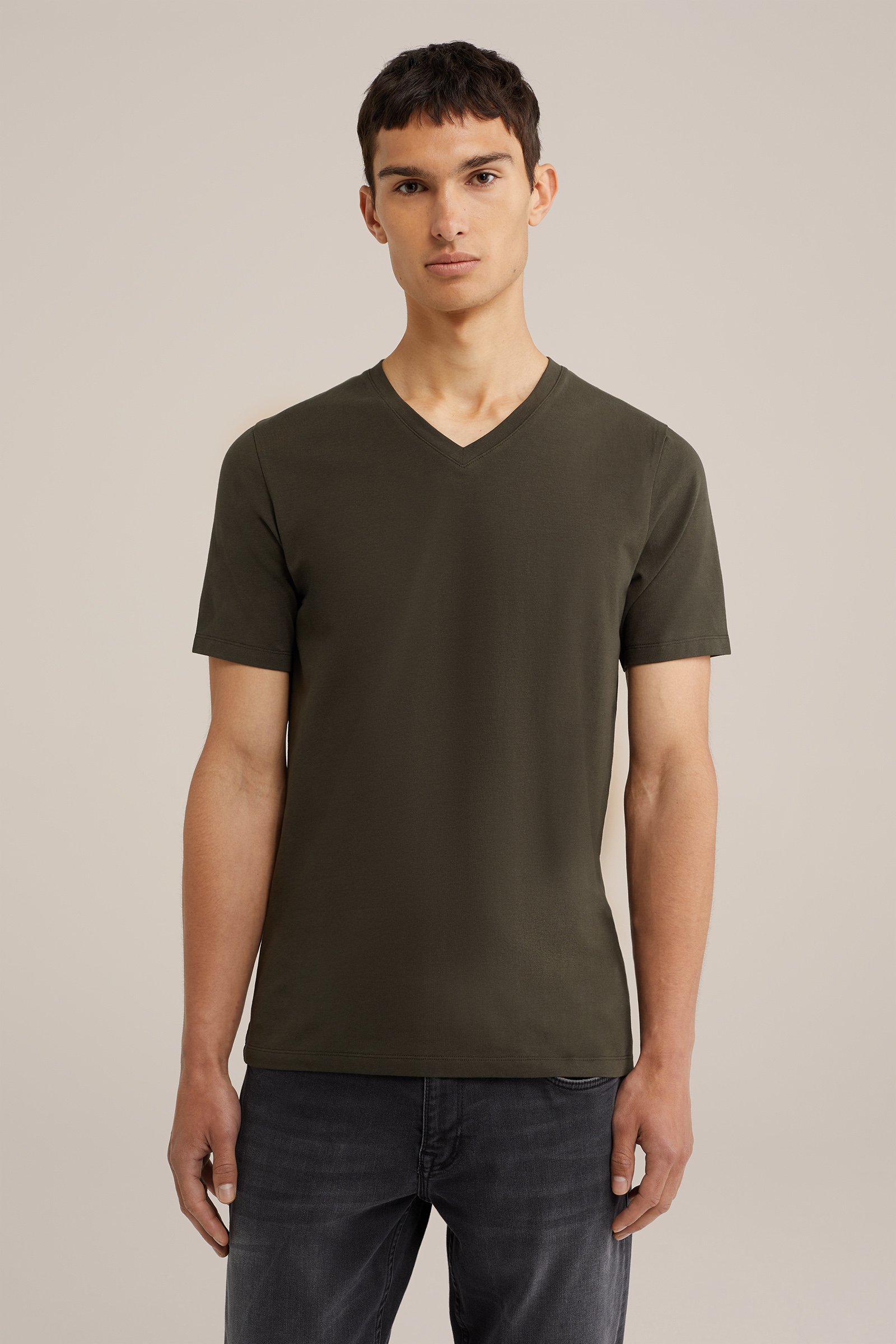 T-shirt WE Fashion Legergroen