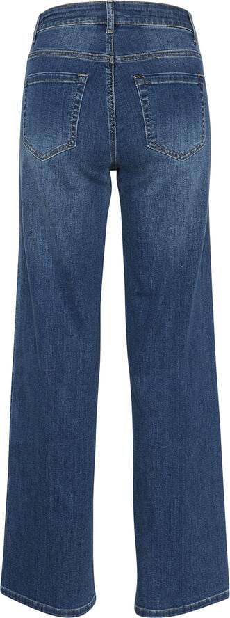 Kaffe KAkarla HW Flared Jeans Medium blue washed denim