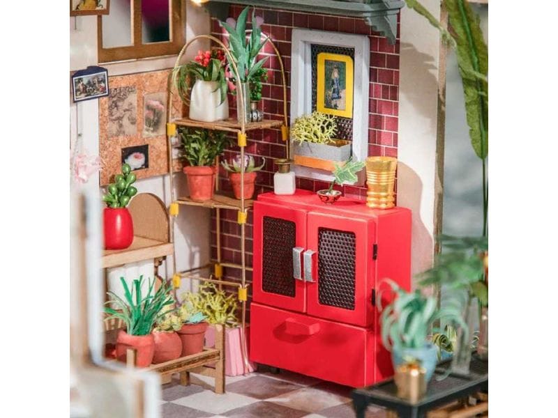 RoboTime Bausatz Emily's Flower Shop 3D-Puzzle aus lasergeschnittenen Holzteilen