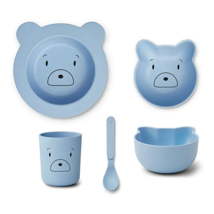 Liewood Set vaisselle Joana en PLA - set de 4 | Bleu