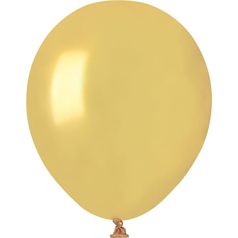 Mini balloner 13 cm 15-pak - metallic guld