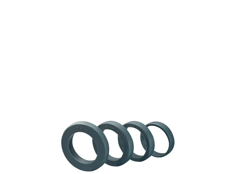 GEFU Rego, Silikone, Rustfrit stål, Grå, Sølv, Glat overflade, 397 mm, 55 mm, 55 mm