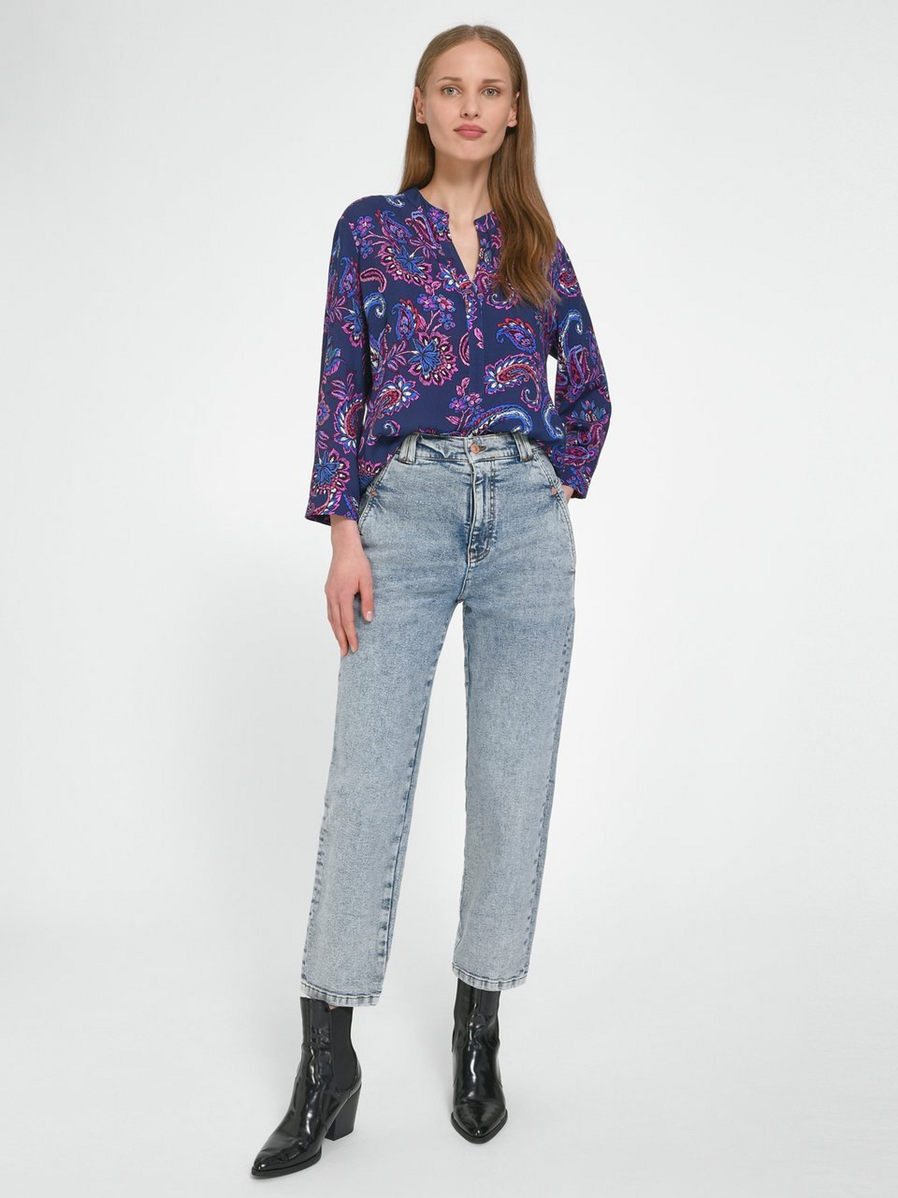 Bluse mit 3/4-Arm