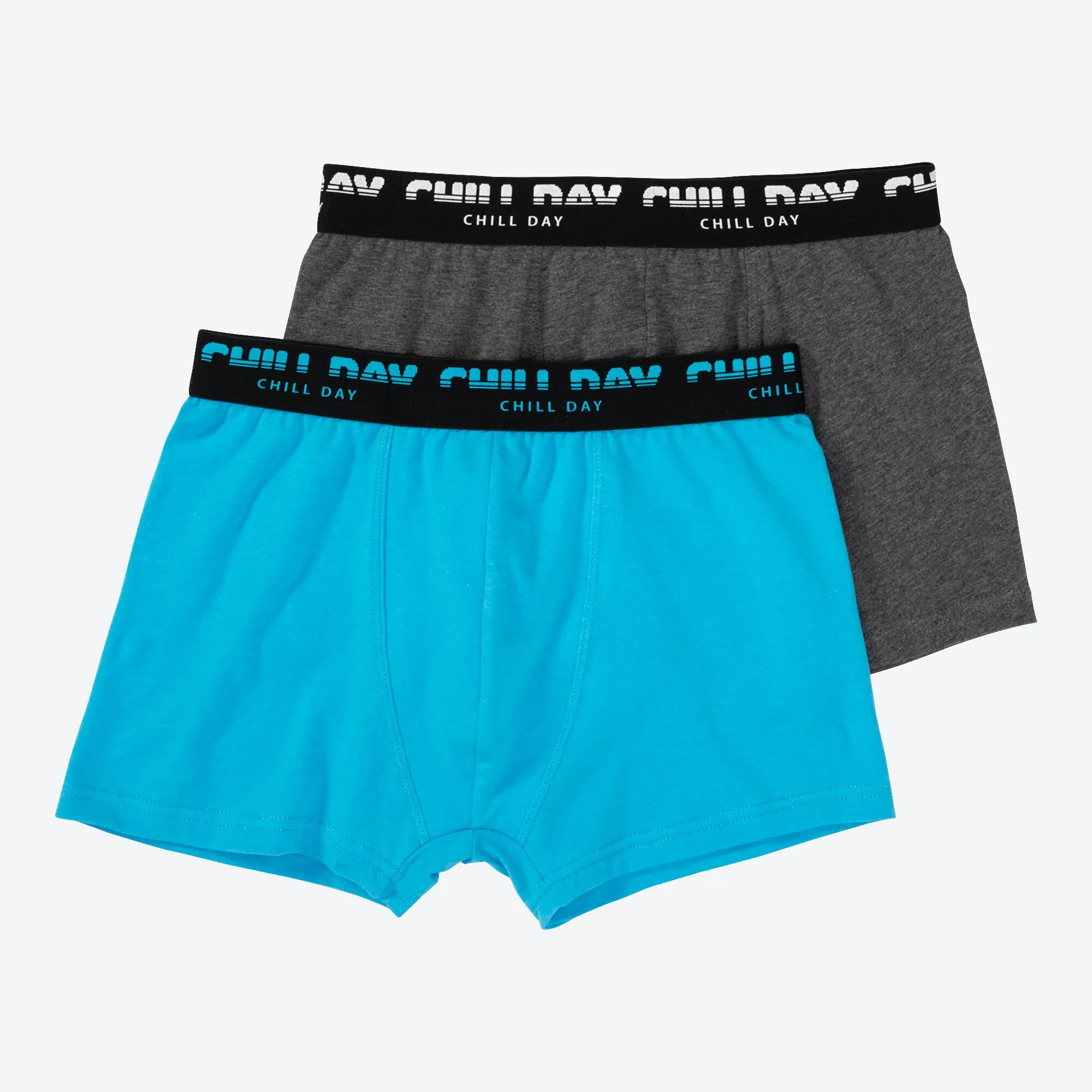 Jungen-Retroshorts mit Kontrast-Webbund, 2er-Pack