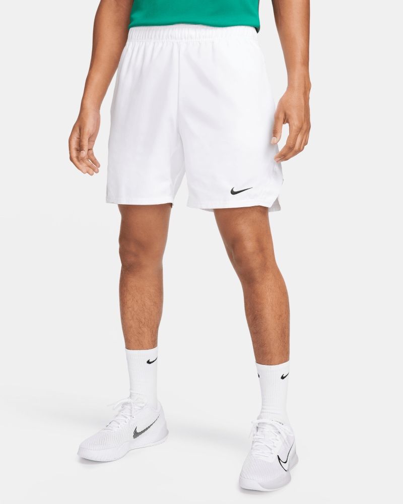 Short de tennis Nike NikeCourt Blanc pour homme