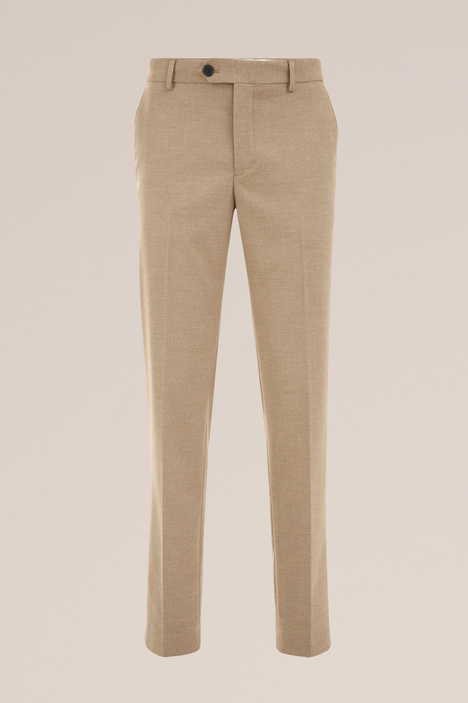 slim fit pantalon WE Fashion Beige