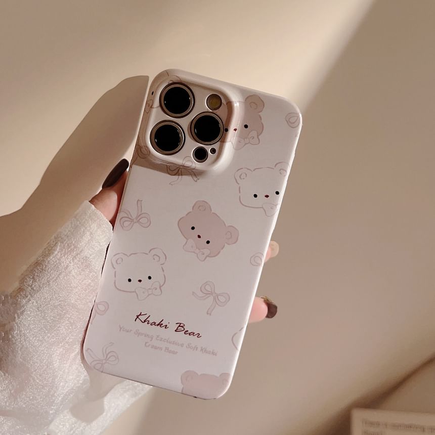 Mobby - Bear telefoonhoesje - iPhone 15 Pro Max / 15 Pro / 15 Plus / 15 / 14 Pro Max / 14 Pro / 14 Plus / 14 / 13 Pro Max / 13 Pro / 13 / 13 mini / 12 Pro Max / 12 Pro / 12 / 12 mini / 11 Pro Max / 11 Pro / 11