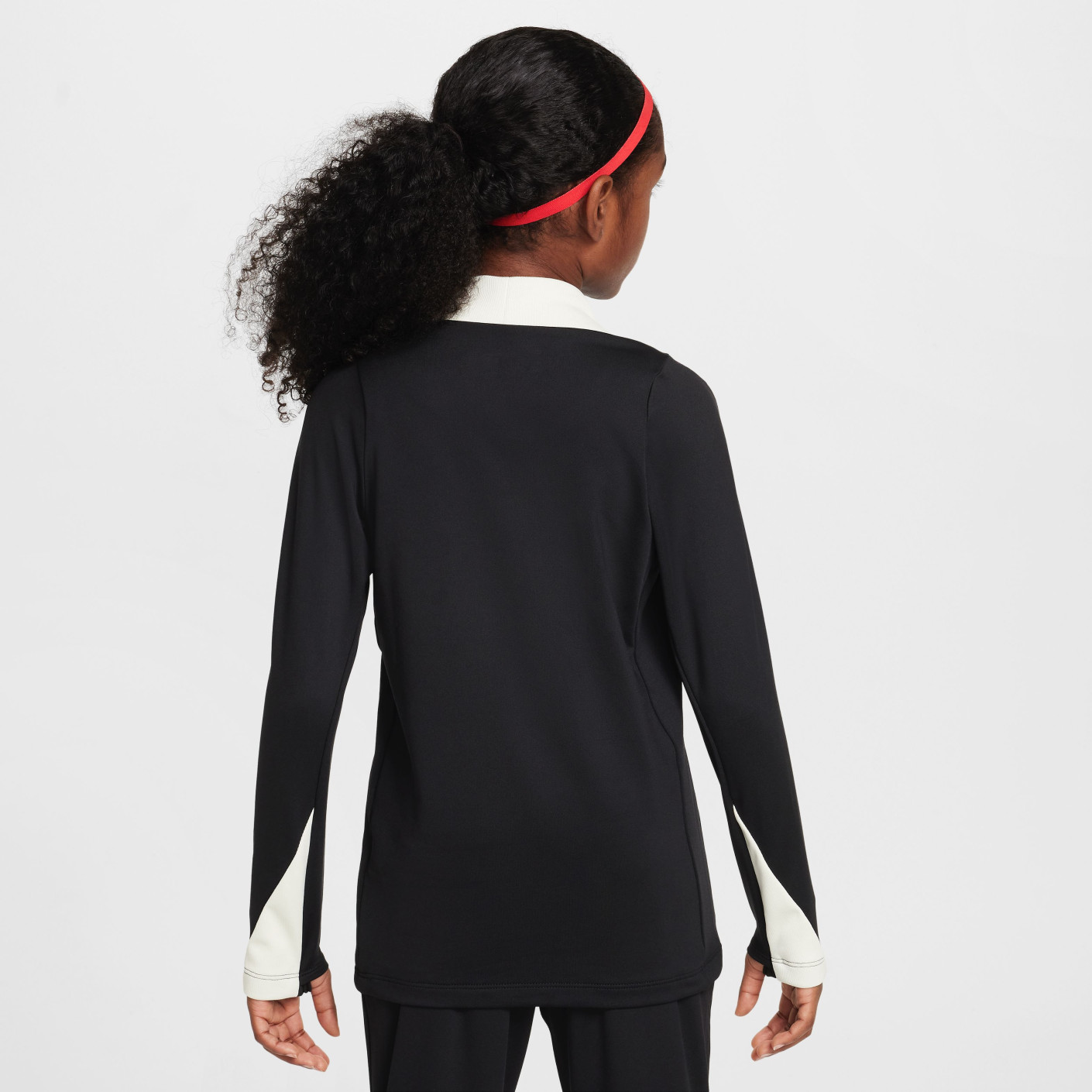 Nike Liverpool Strike Trainingstrui 1/4-Zip 2024-2025 Kids Zwart Rood Gebroken Wit