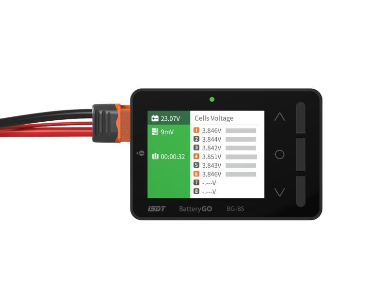 ISDT Akkutester BG-8S Smart Battery Checker LiPo Akkutester mit USB Ladefunktion für Mobilgeräte