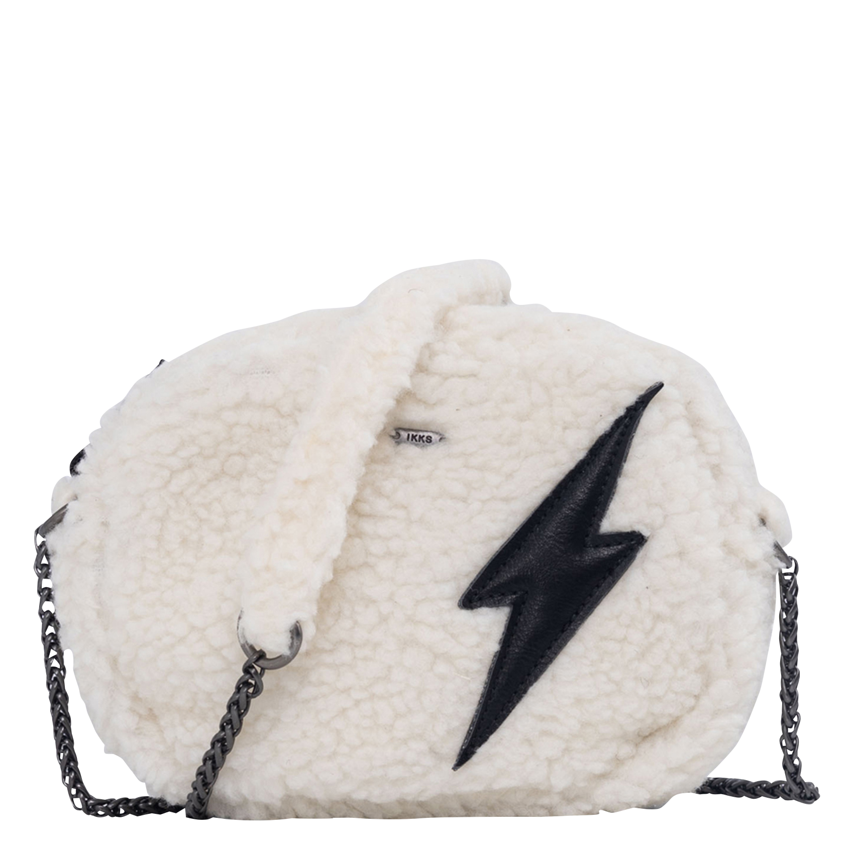 Sac à main sherpa en coton | Blanc
