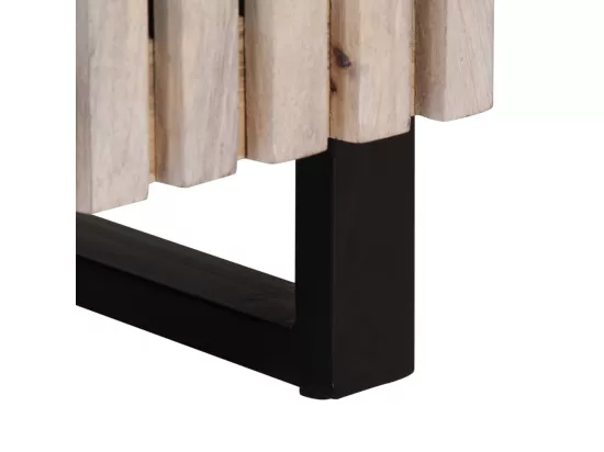 Armoire de salle de bain 38x34x58 cm bois massif de manguier