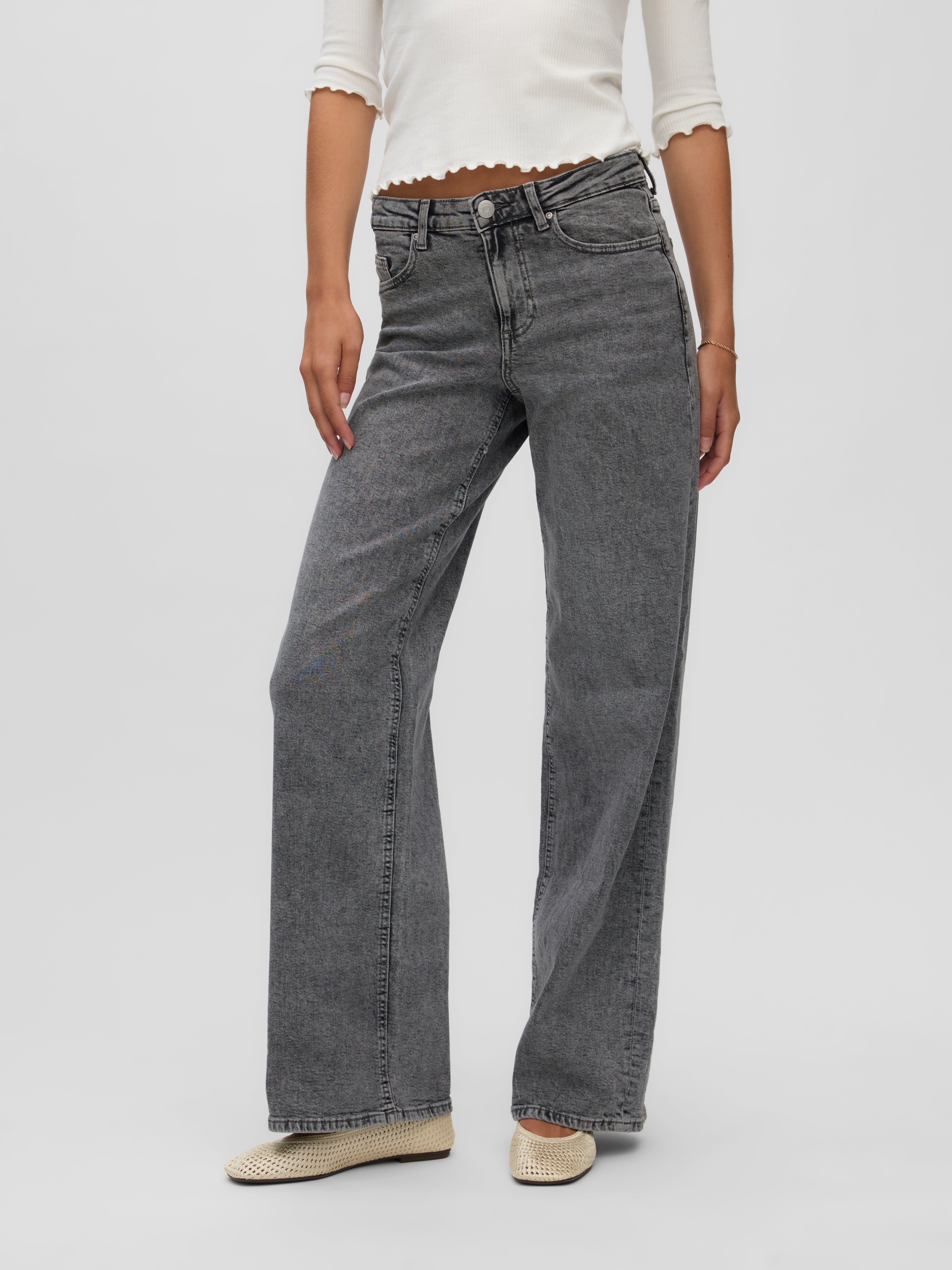 VMSANDIE-STRETCH Mid rise Wide fit Jeans