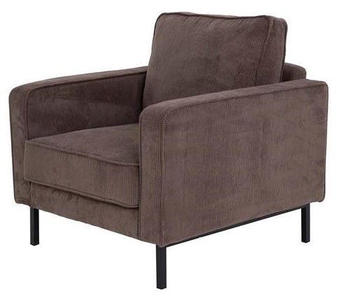 Fauteuil Pale Brown Norwich B91 x D87 x H88 cm