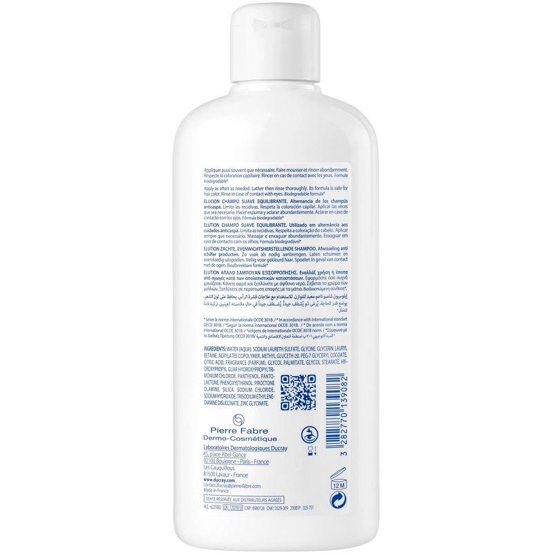 DUCRAY Elution Gentle Balancing Shampoo 400 ml