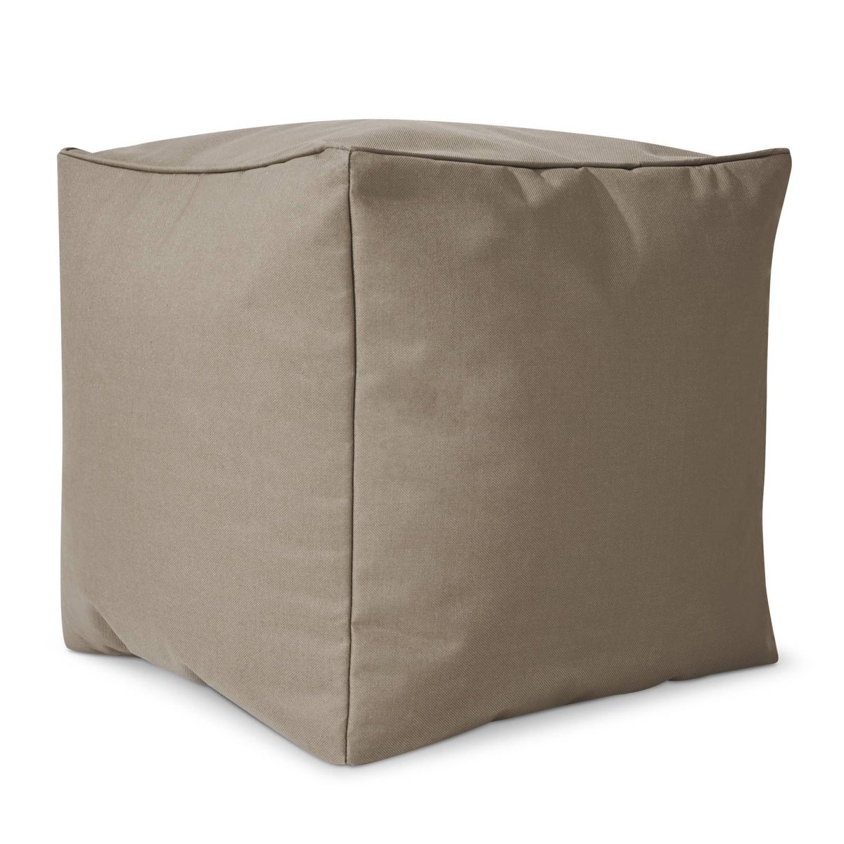 Green Bean Zitzakkruk 40x40x40cm met EPS-korrelvulling - Voetenbank, Voetkussen, Zitpoef voor Zitzakken - Vloerkussen voor Kinderen en Volwassenen - Voetsteun, Zitkussen, Kruk, Khaki