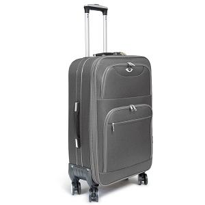 VALISE TISSU 8 ROUES GRIS MM D.70X45X31CM