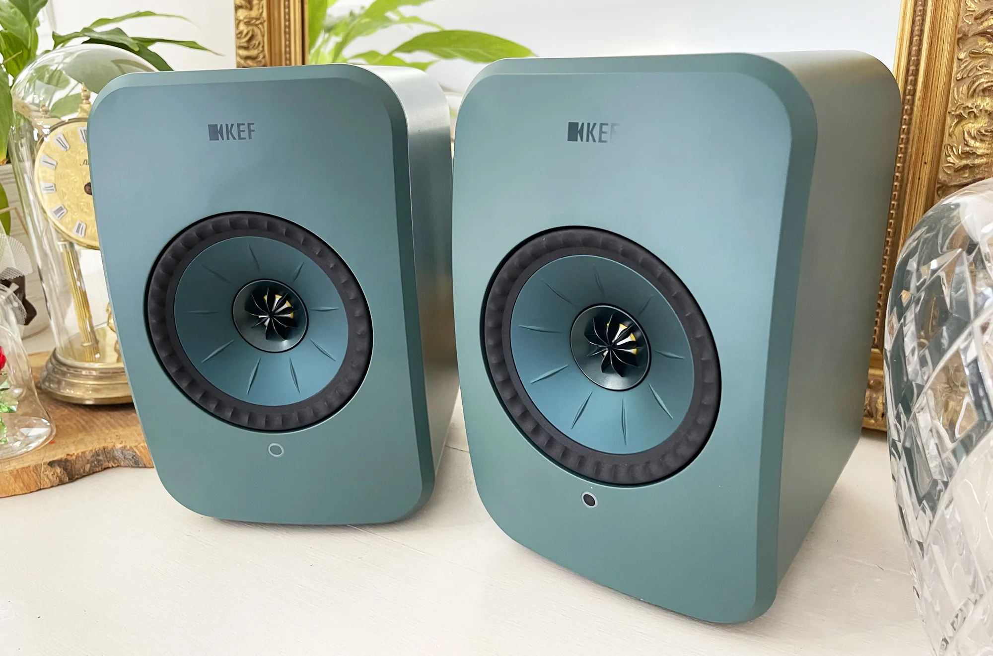 KEF LSX 2 LT Vert (la paire) Enceintes sans fil hi-fi