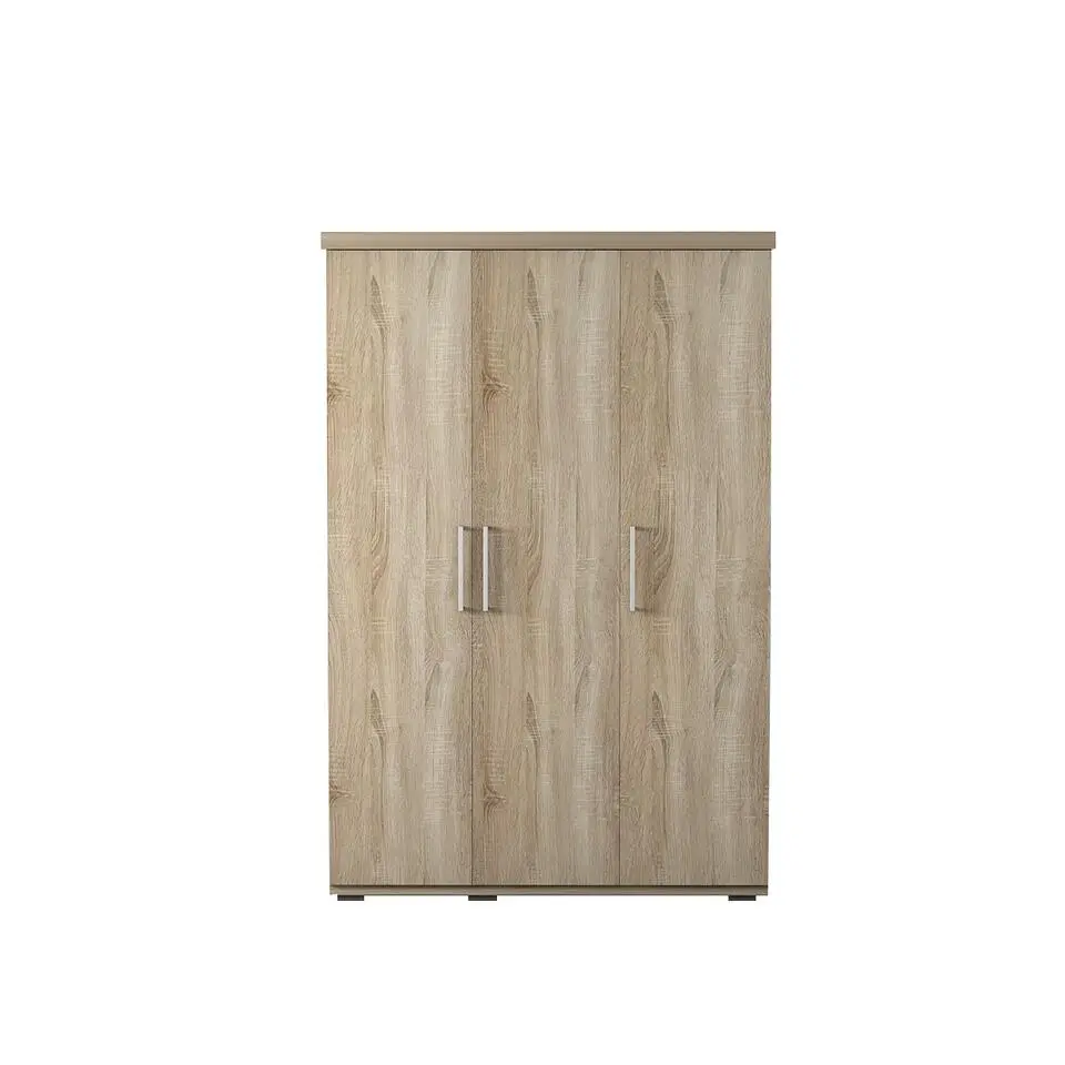 Interiax Kledingkast 'Mila' - Sonoma Eik - 3 Deurs - 183x120x52cm